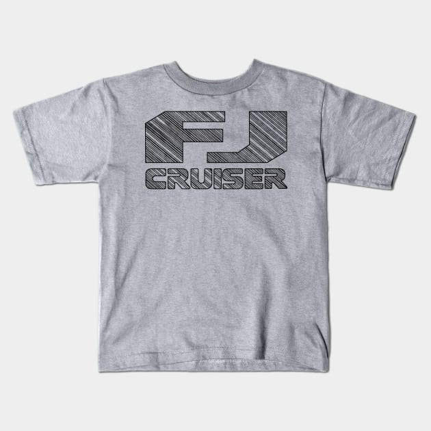 FJ Branded - Black Kids T-Shirt by robert1117